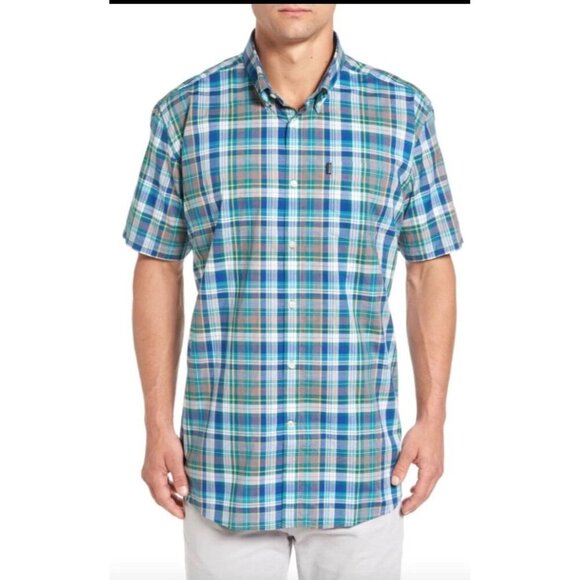 BARBOUR L94716 Men's Multicolor Gerald Tailored Fit Madras Sport Shirt Size XL - Picture 1 of 8